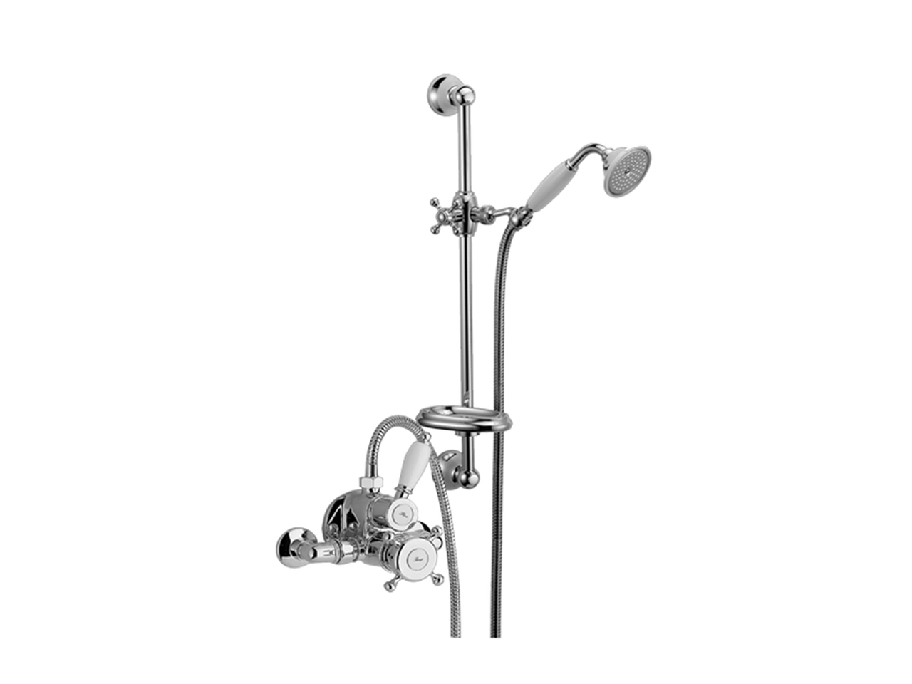 Thermostatic shower mixer with sliding bar VICTORIAN_190R.VT01H. - v1