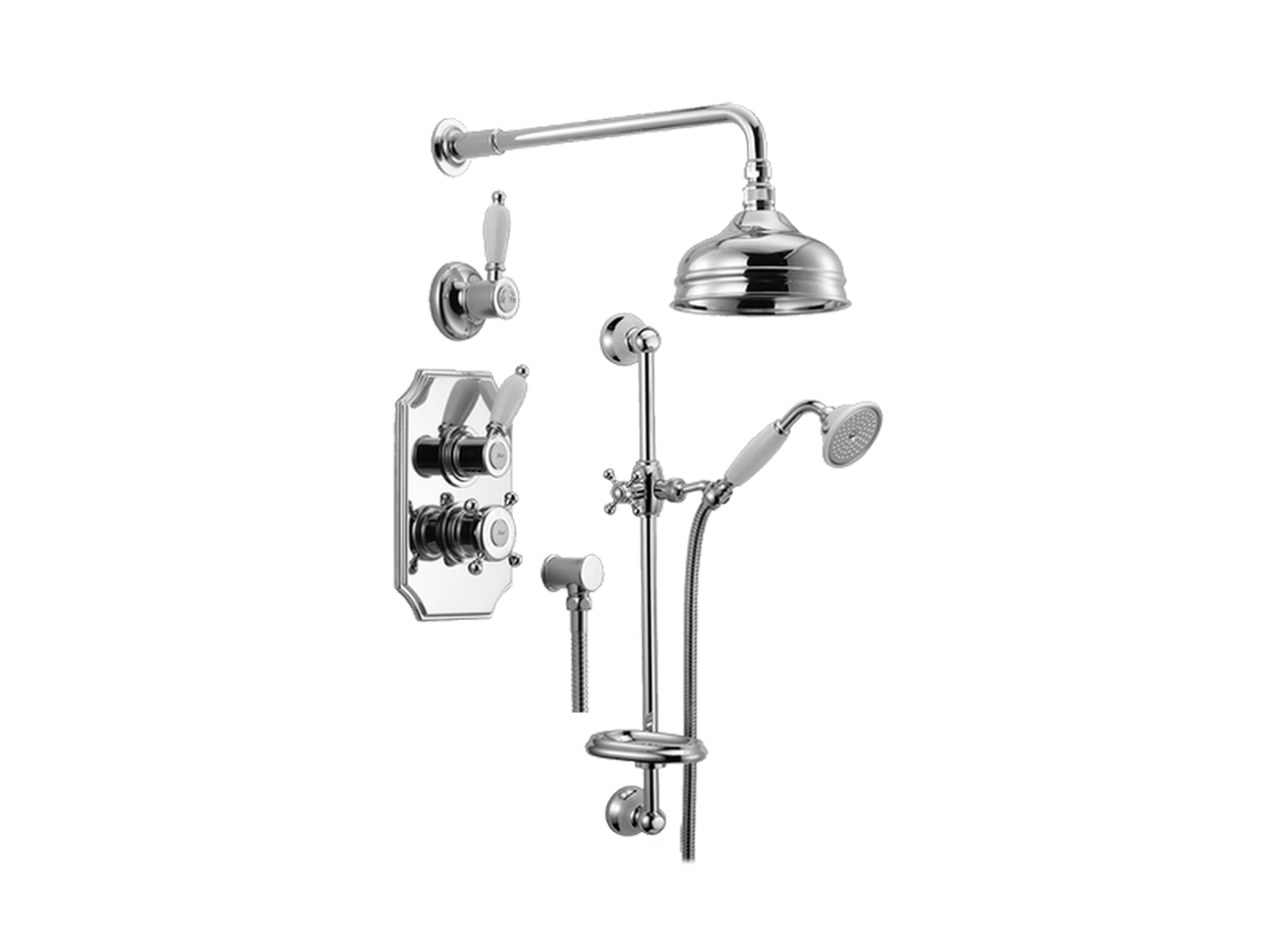 HUBERConcealed thermostatic shower set VICTORIAN