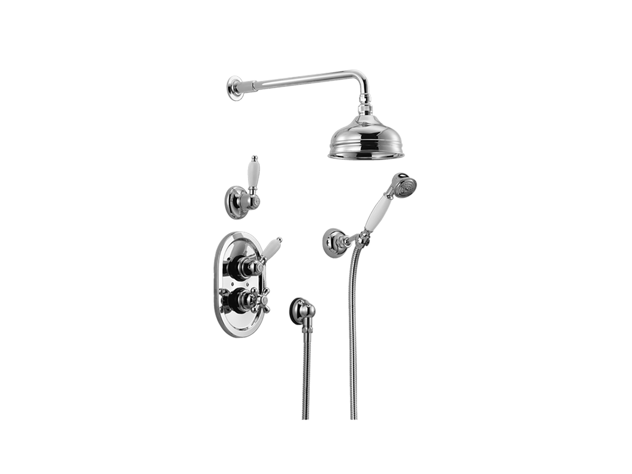 HUBERConcealed thermostatic shower mixer CROISETTE_913.CS01H.