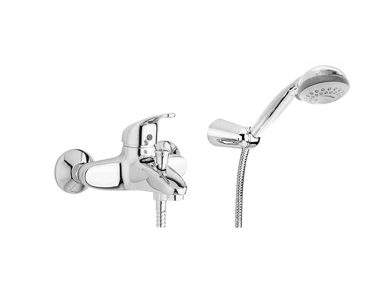 HUBERSingle lever bath mixer, with shower set BACCARAT_BC000120