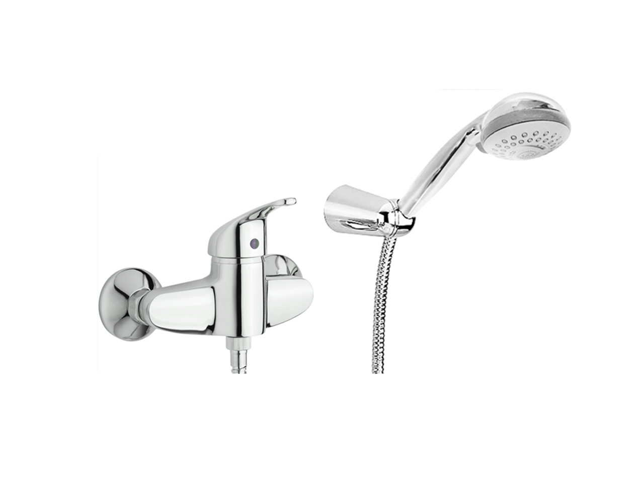 Single lever shower mixer, with shower set BACCARAT_BC000450 - v1