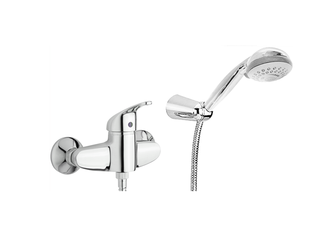 HUBERSingle lever shower mixer, with shower set BACCARAT