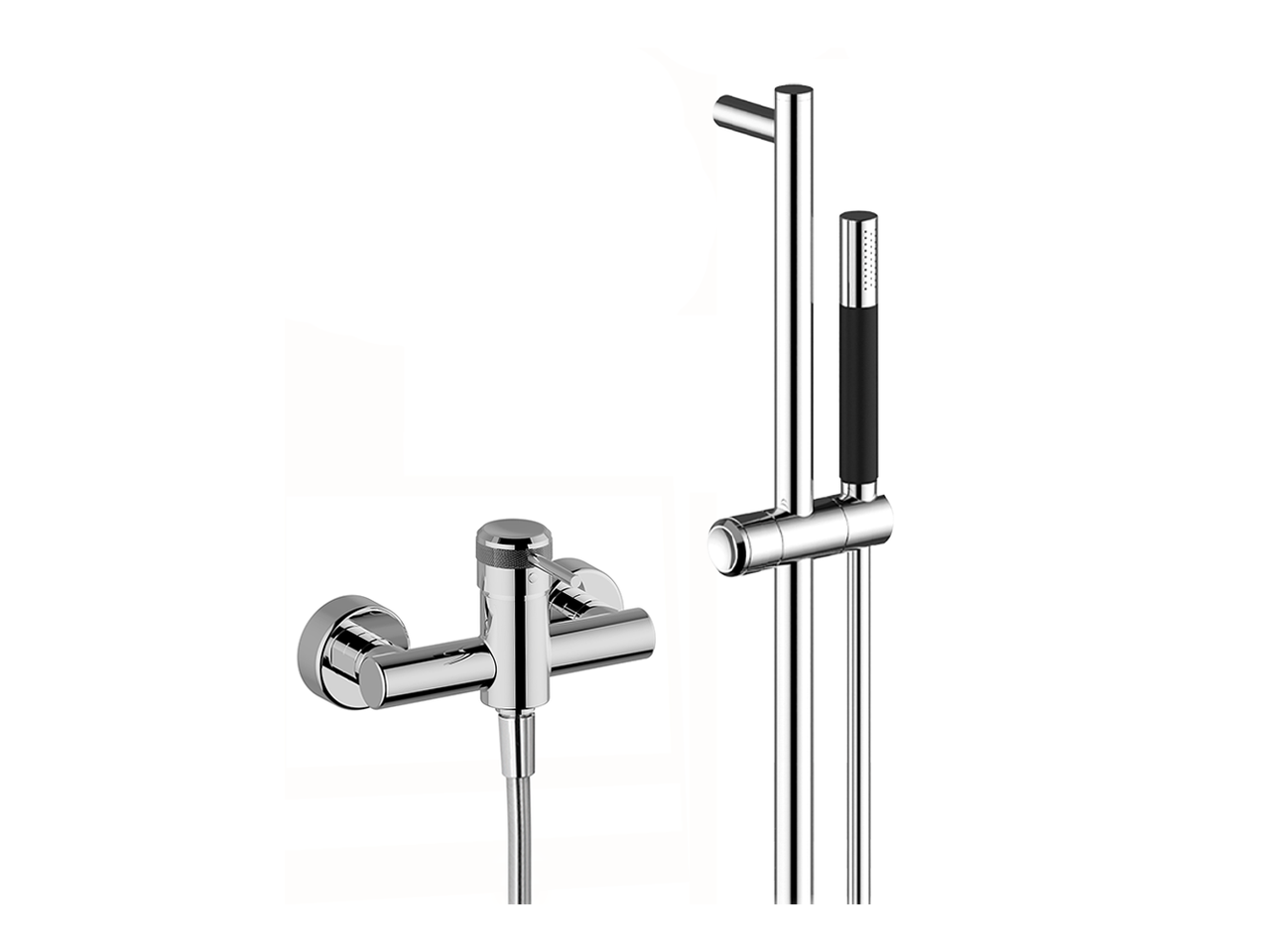 HUBERSingle lever shower mixer, with shower set CHRONOS_CR000460