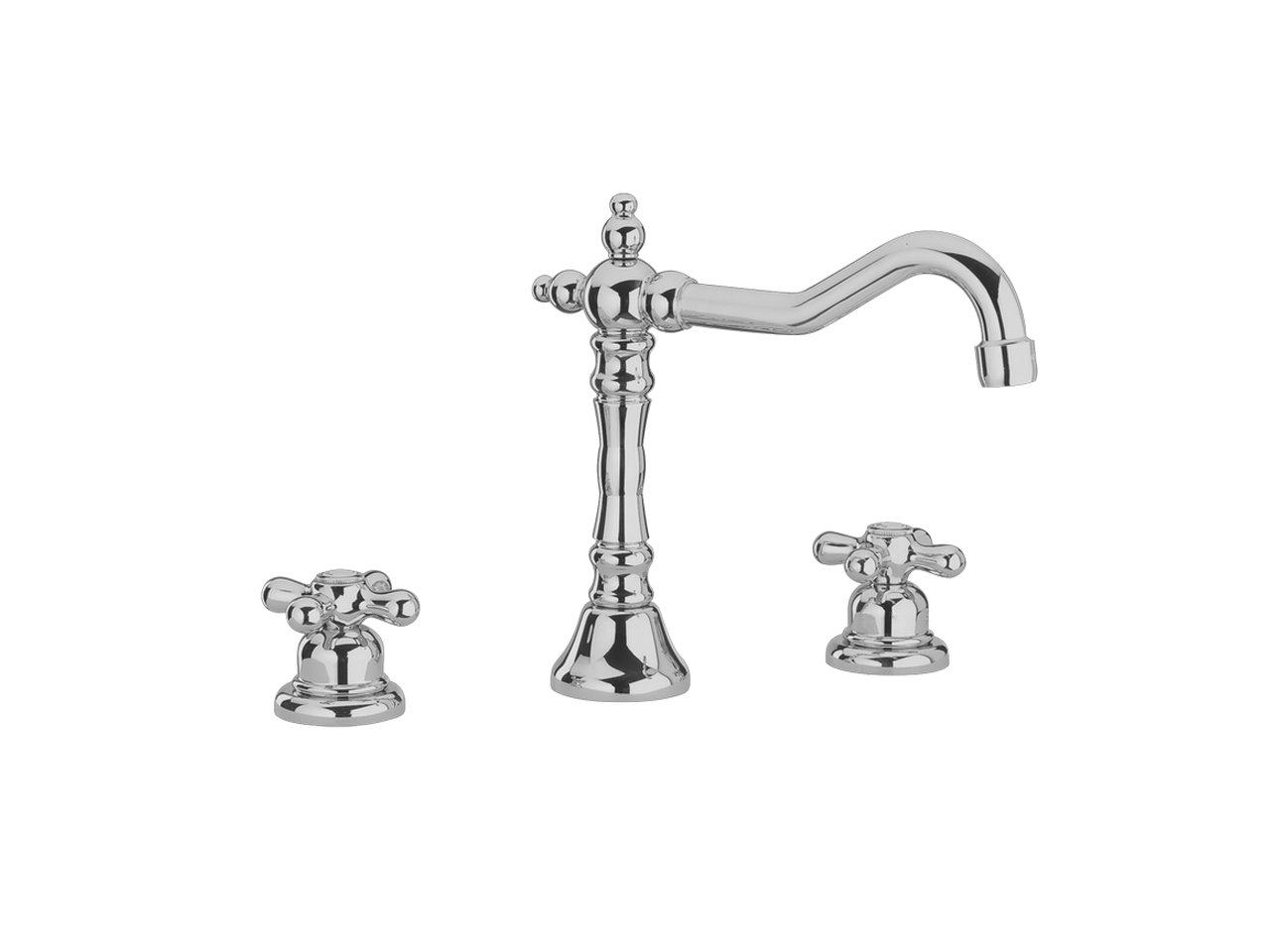 HUBERWashbasin 3-holes mixer CROISETTE_CS001060