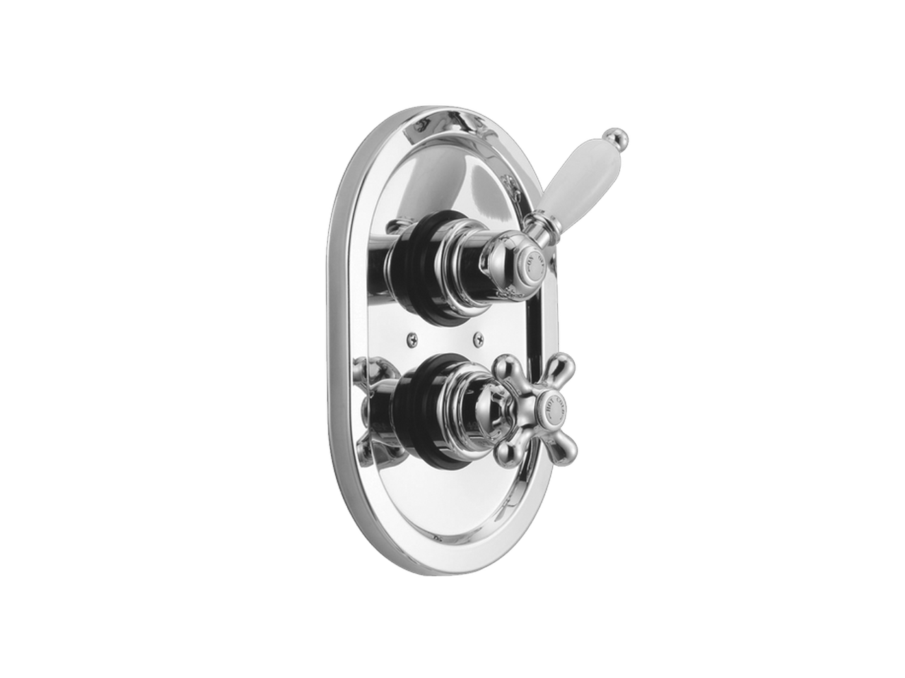 HUBERExposed part for 1-outlet con.thermo.shower valve CROISETTE