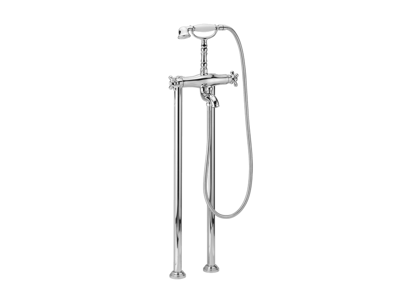 HUBERThermostatic floor-mounted bath mixer CROISETTE_CST39010