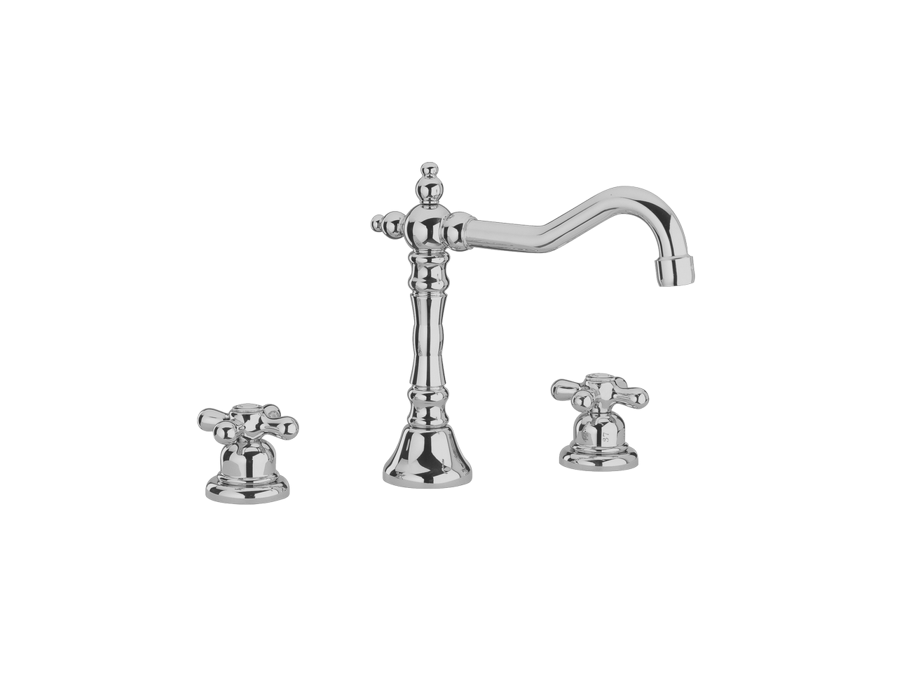 HUBERThermostatic 3-hole washbasin mixer CROISETTE_CST72010