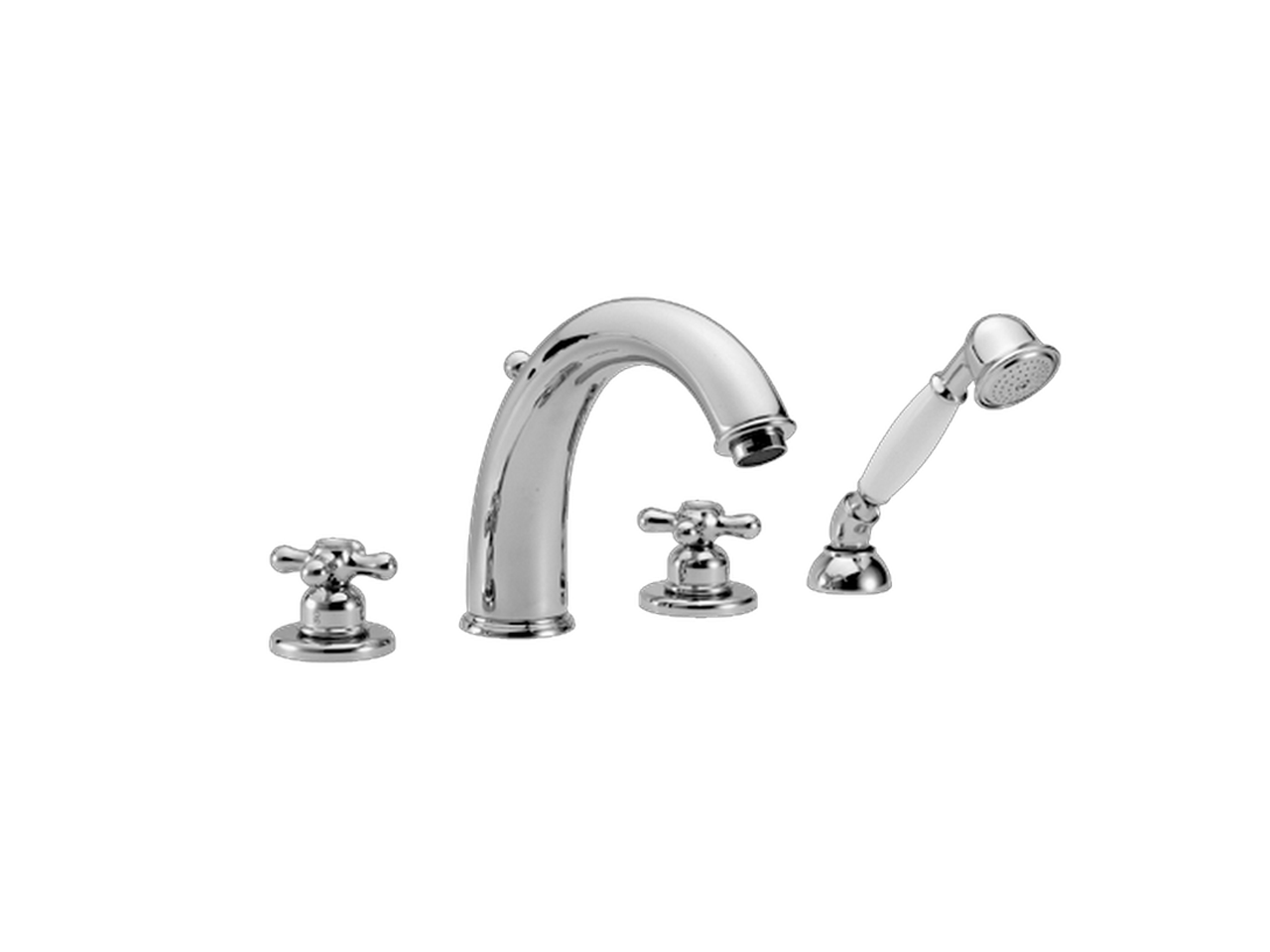 HUBERThermostatic deck-mounted 4-hole mixer CROISETTE_CST76010