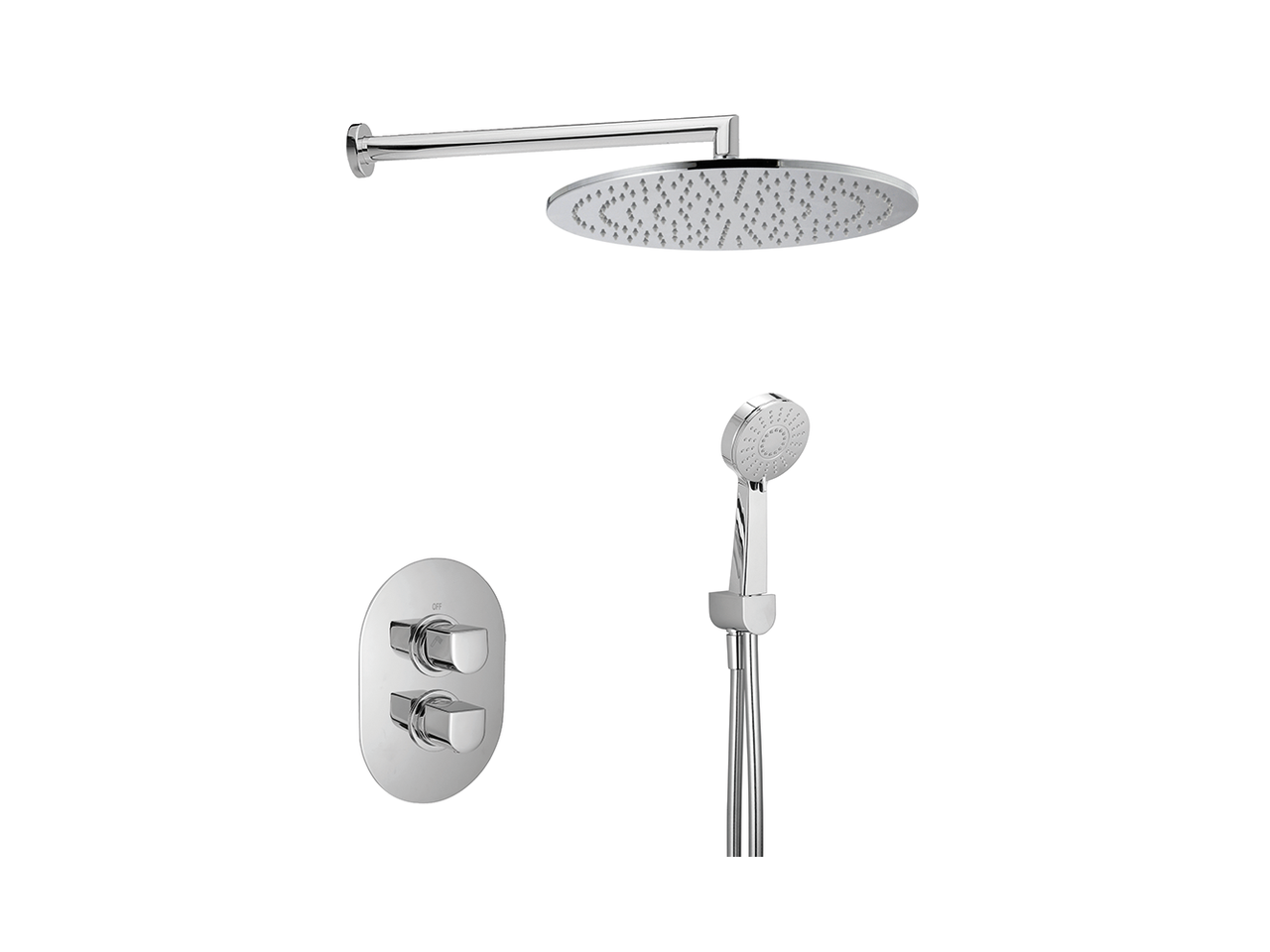 HUBERConcealed thermostatic shower mixer DADO CASCADE