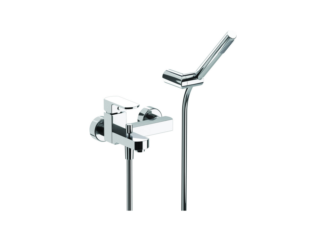 HUBERSingle lever bath mixer, with shower set DADO_DD000120