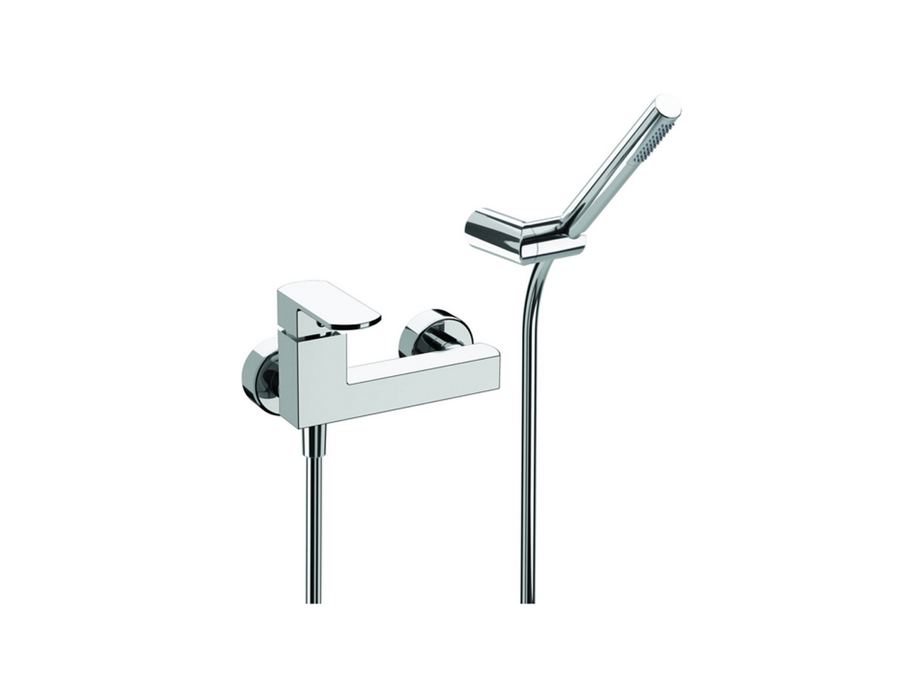 HUBERSingle lever shower mixer, with shower set DADO_DD000450