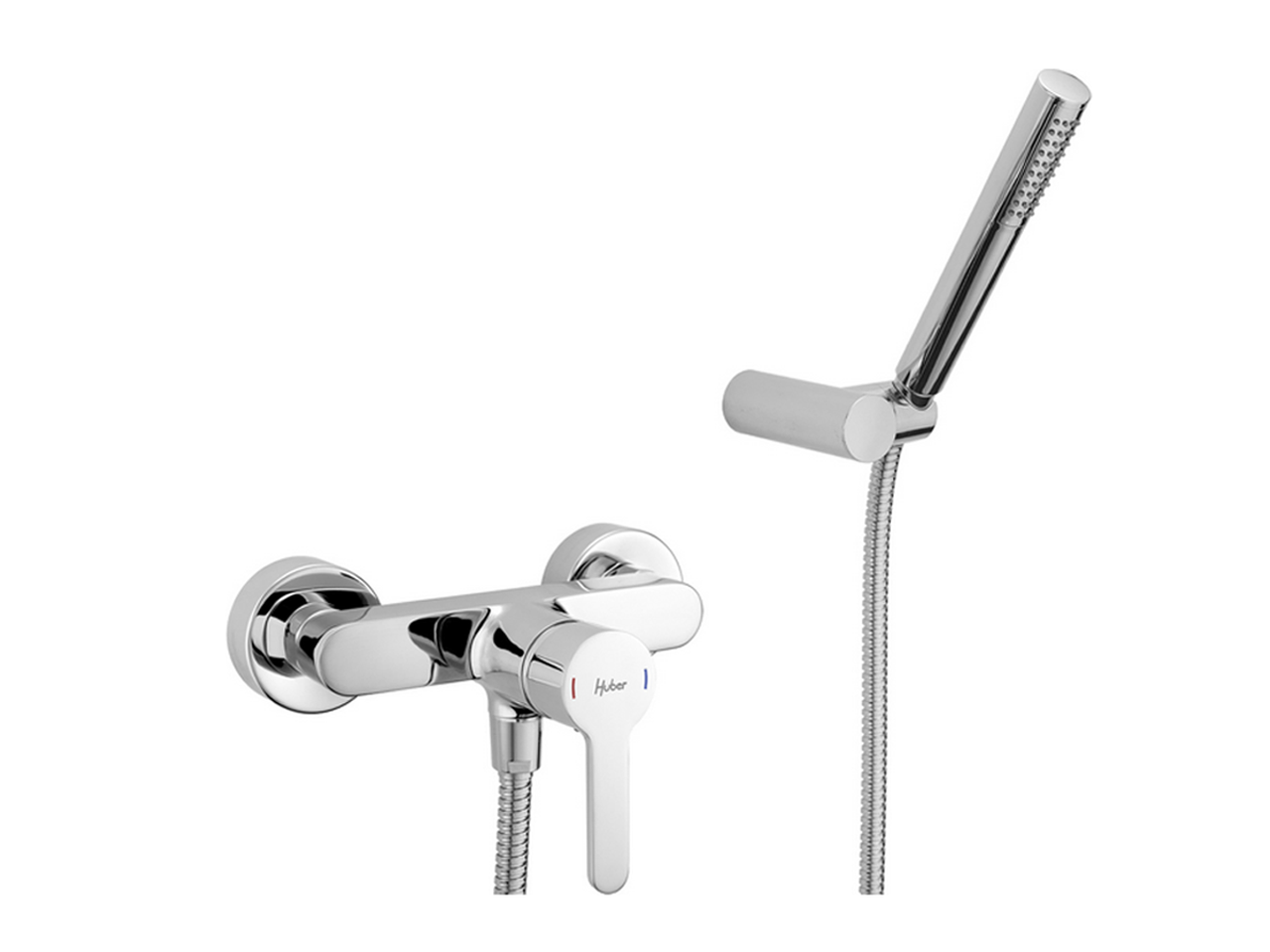 HUBERSingle lever shower mixer, with shower set H2_H2000453