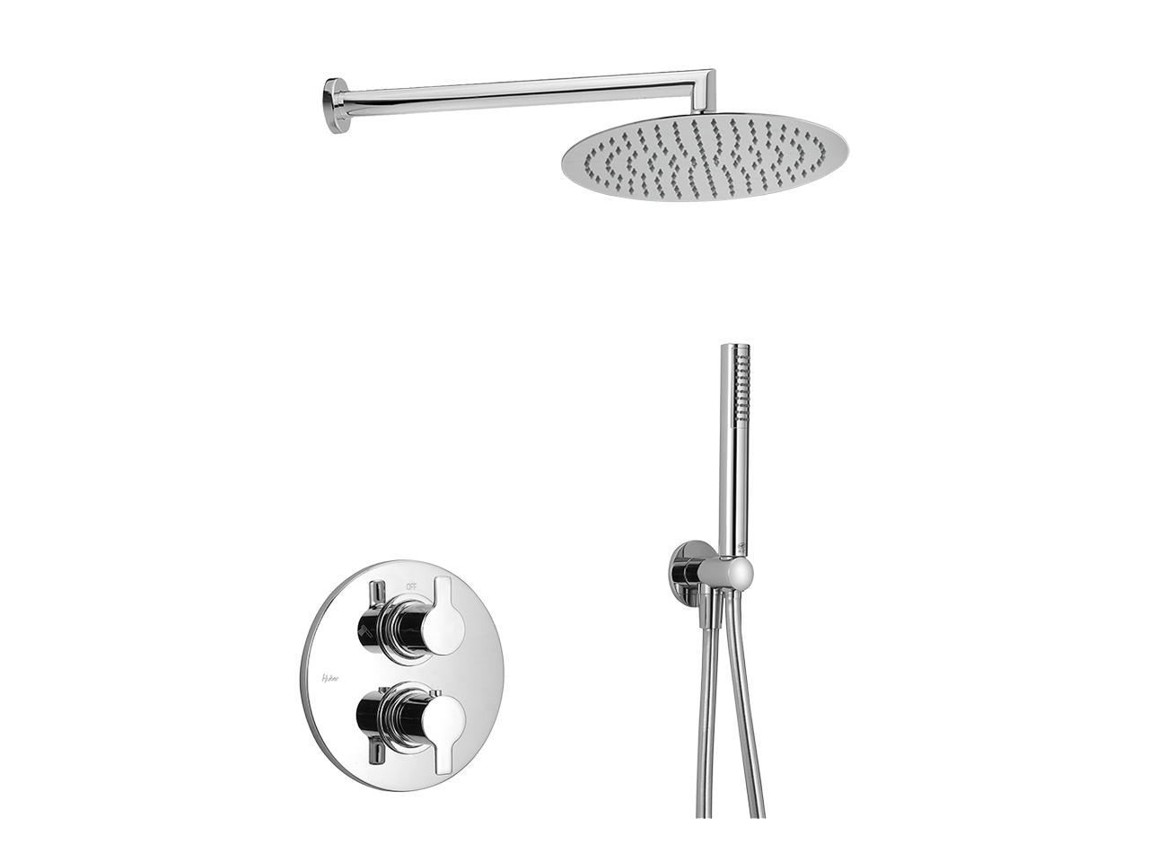 Concealed thermostatic shower mixer H2 - v1