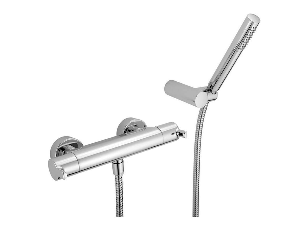 HUBERThermostatic shower mixer, with shower set H2_H2D01010