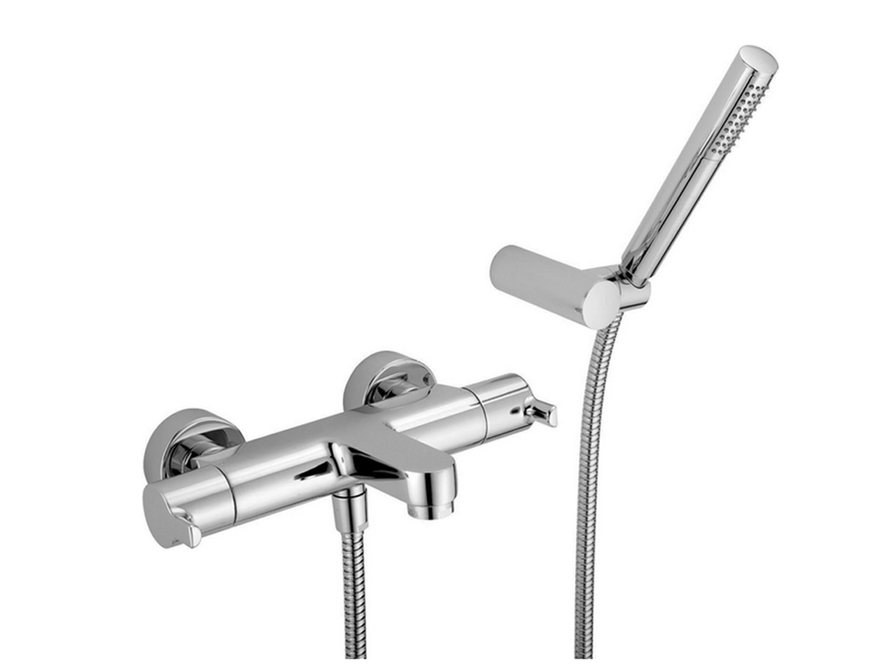 HUBERThermostatic bath mixer, with shower set H2_H2D21010