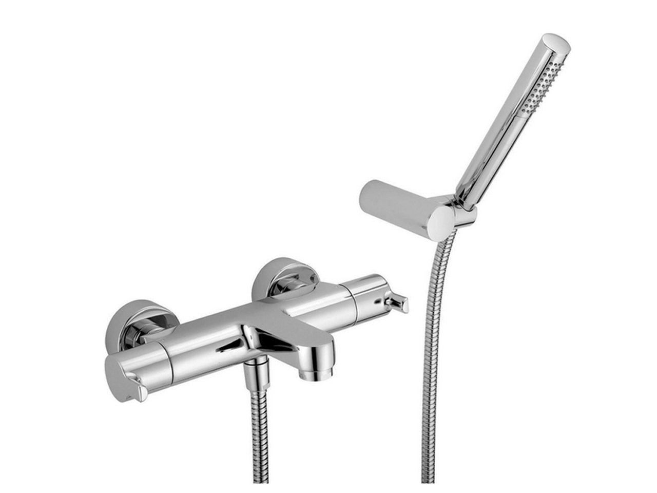 Thermostatic bath mixer, with shower set H2 - v1