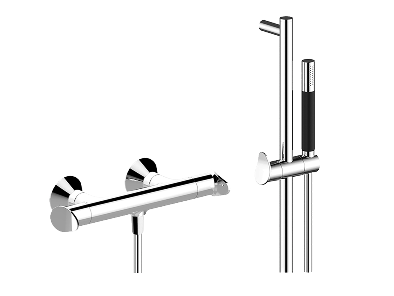 HUBERThermostatic shower mixer with sliding bar HARLOCK_HCS01010