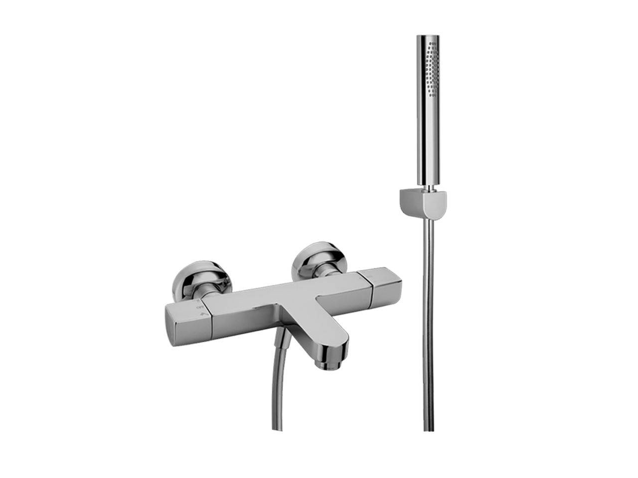 Thermostatic bath mixer, with shower set ICON - v1
