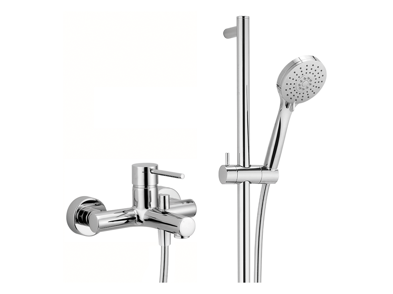 Single lever bath mixer, with shower set NUOVA KIRUNA_K2000060 - v1