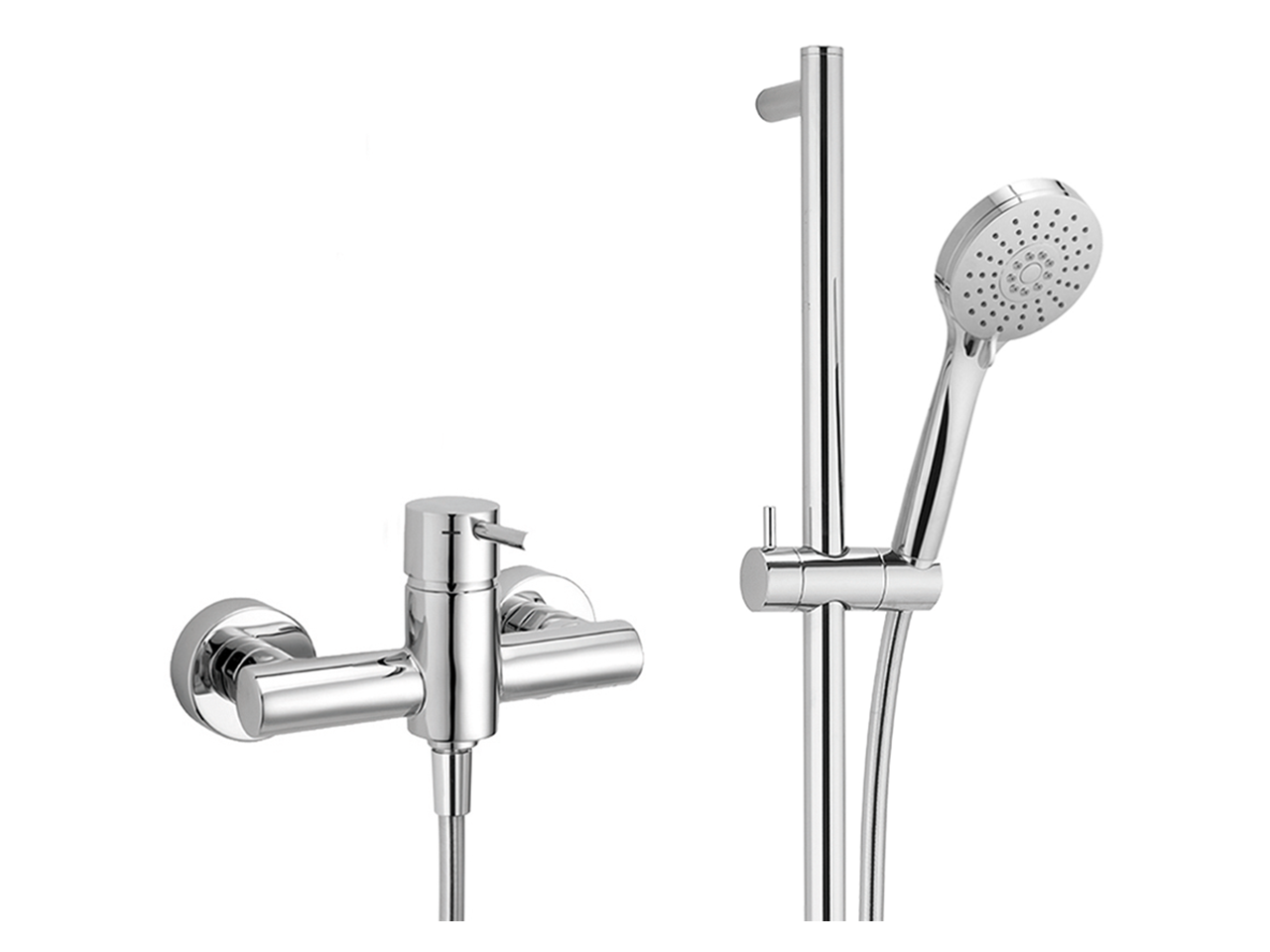 HUBERSingle lever shower mixer, with shower set NUOVA KIRUNA_K2000460