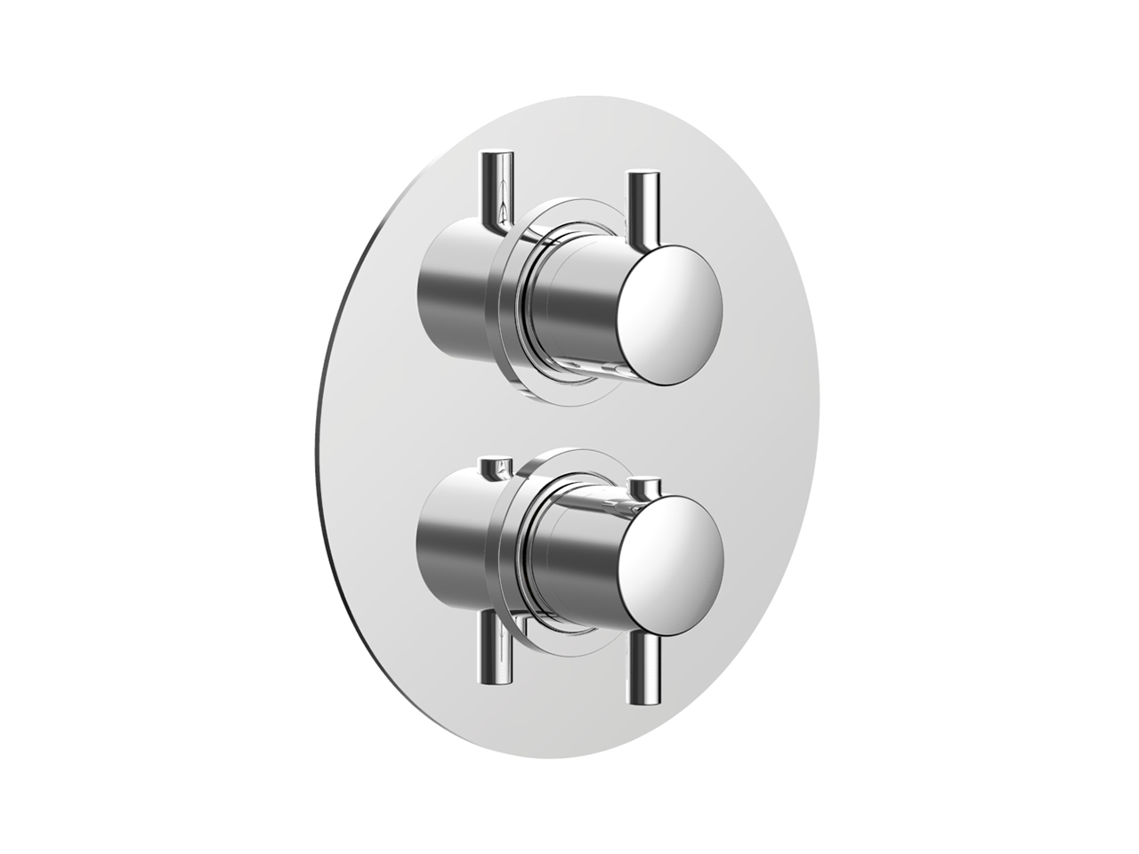 HUBERExposed part for con.thermo.shower valve, 2-outlet NUOVA KIRUNA_K2018100