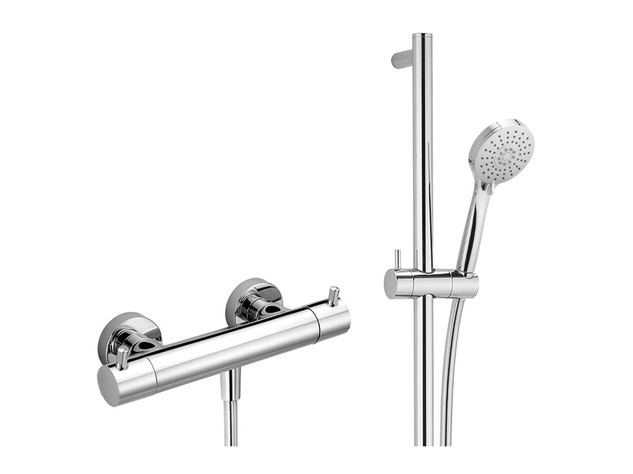 HUBERThermostatic shower mixer with sliding bar NUOVA KIRUNA_K2S01010