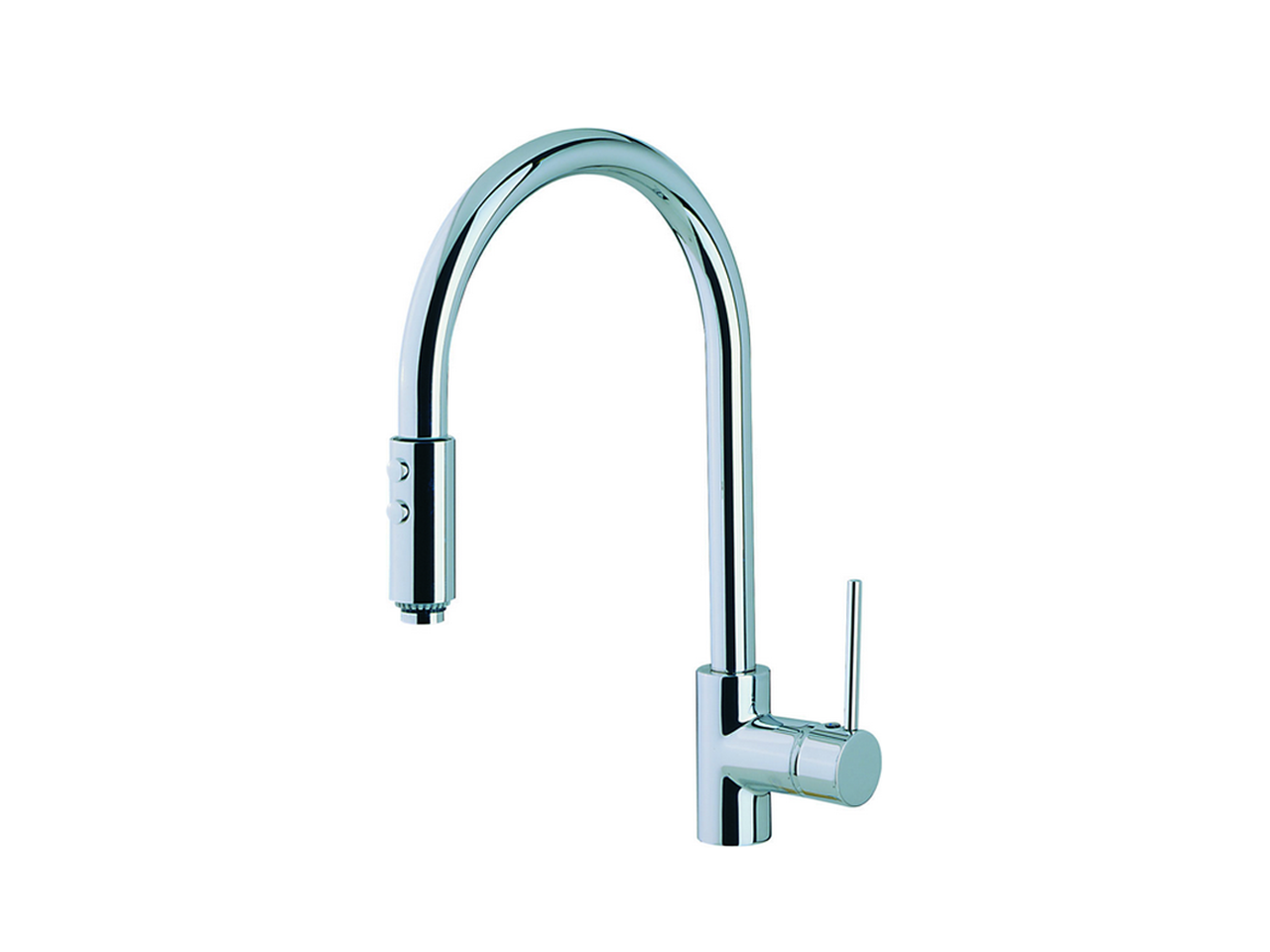 HUBERSingle lever sink mixer with extrac.shower KITCHEN_LL400570