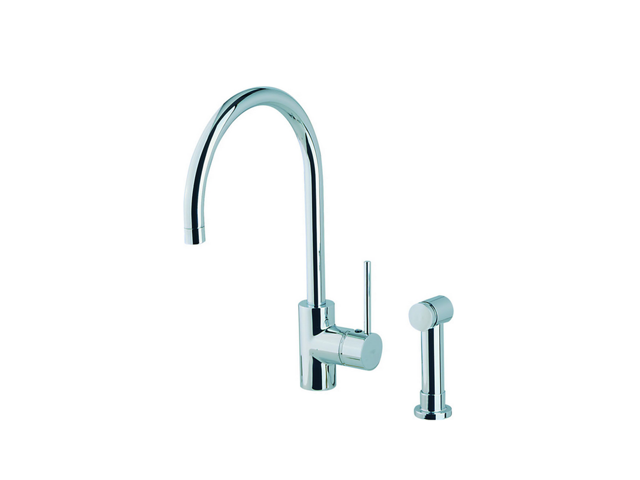 HUBERSingle lever sink mixer with pull out handspray KITCHEN_LL404570