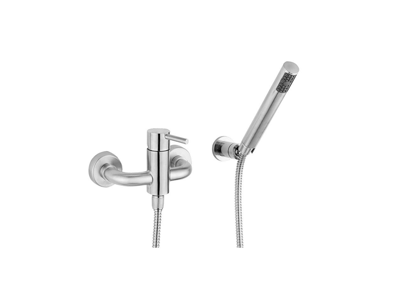 Single lever shower mixer, with shower set LYNOX - v1