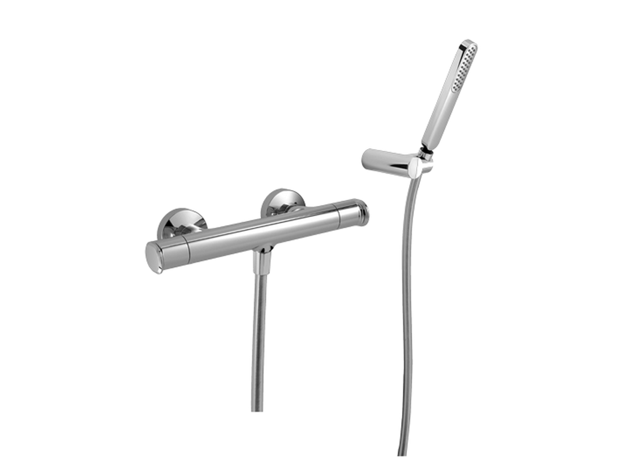 HUBERThermostatic shower mixer, with shower set LEVITY
