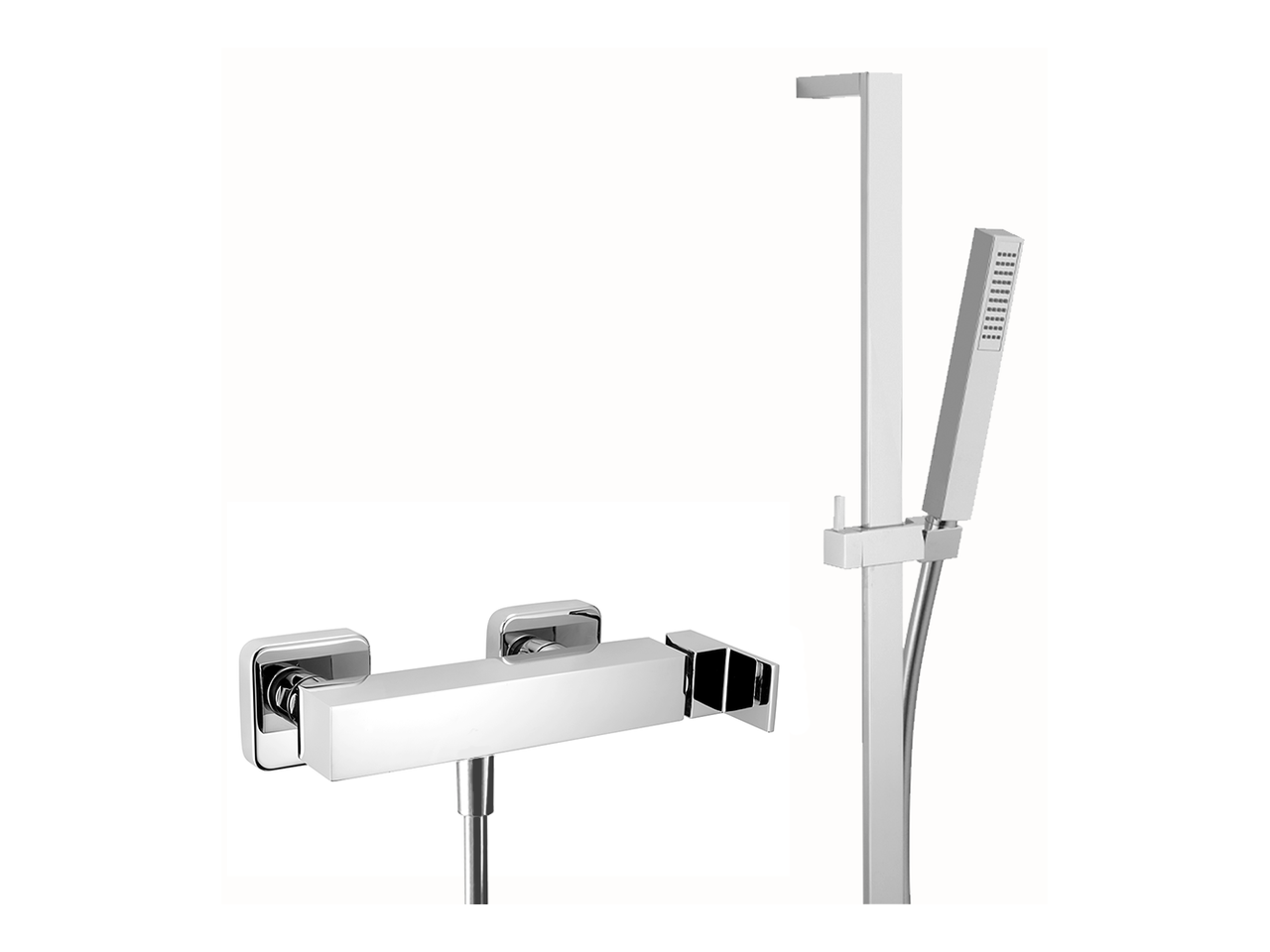 HUBERSingle lever shower mixer, with shower set NUOVA EGO_NE000464