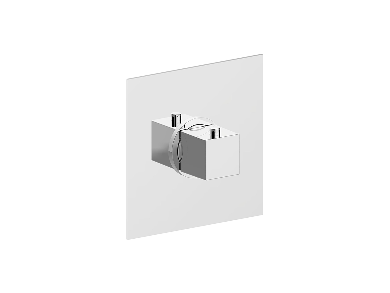 HUBERExposed part for concealed thermo shower valve NUOVA EGO
