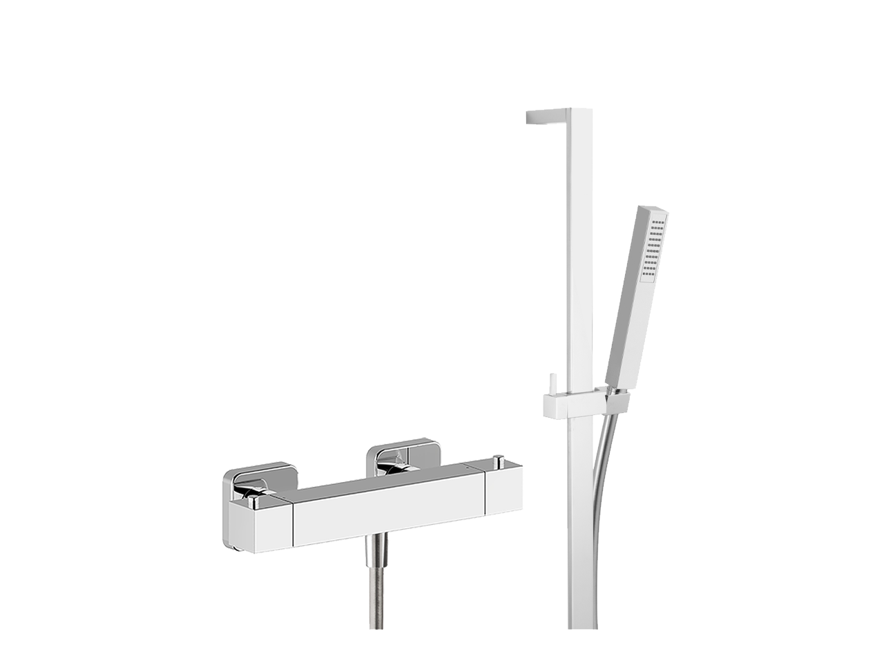 HUBERThermostatic shower mixer with sliding bar NUOVA EGO_NES01010