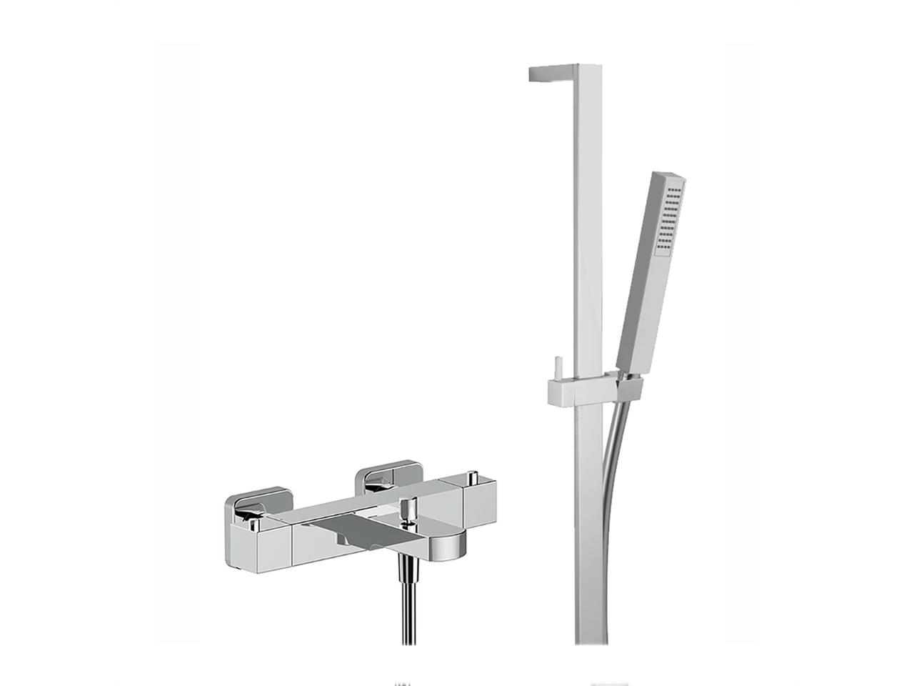 Thermostatic bath-shower mixer with sliding bar NUOVA EGO_NES27010 - v1