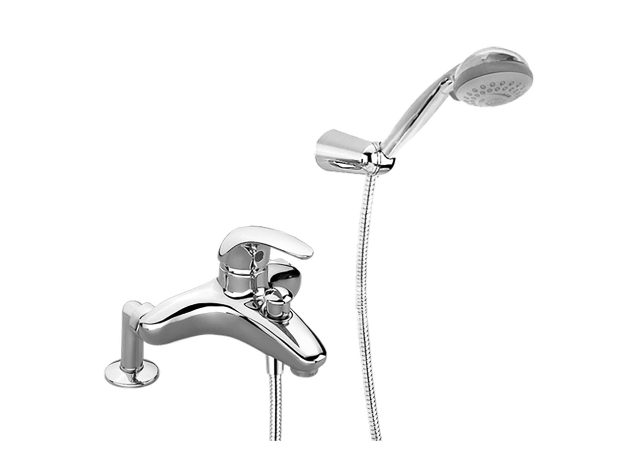 HUBERSingle lever bath mixer, with full equipment NORMA_NM000093