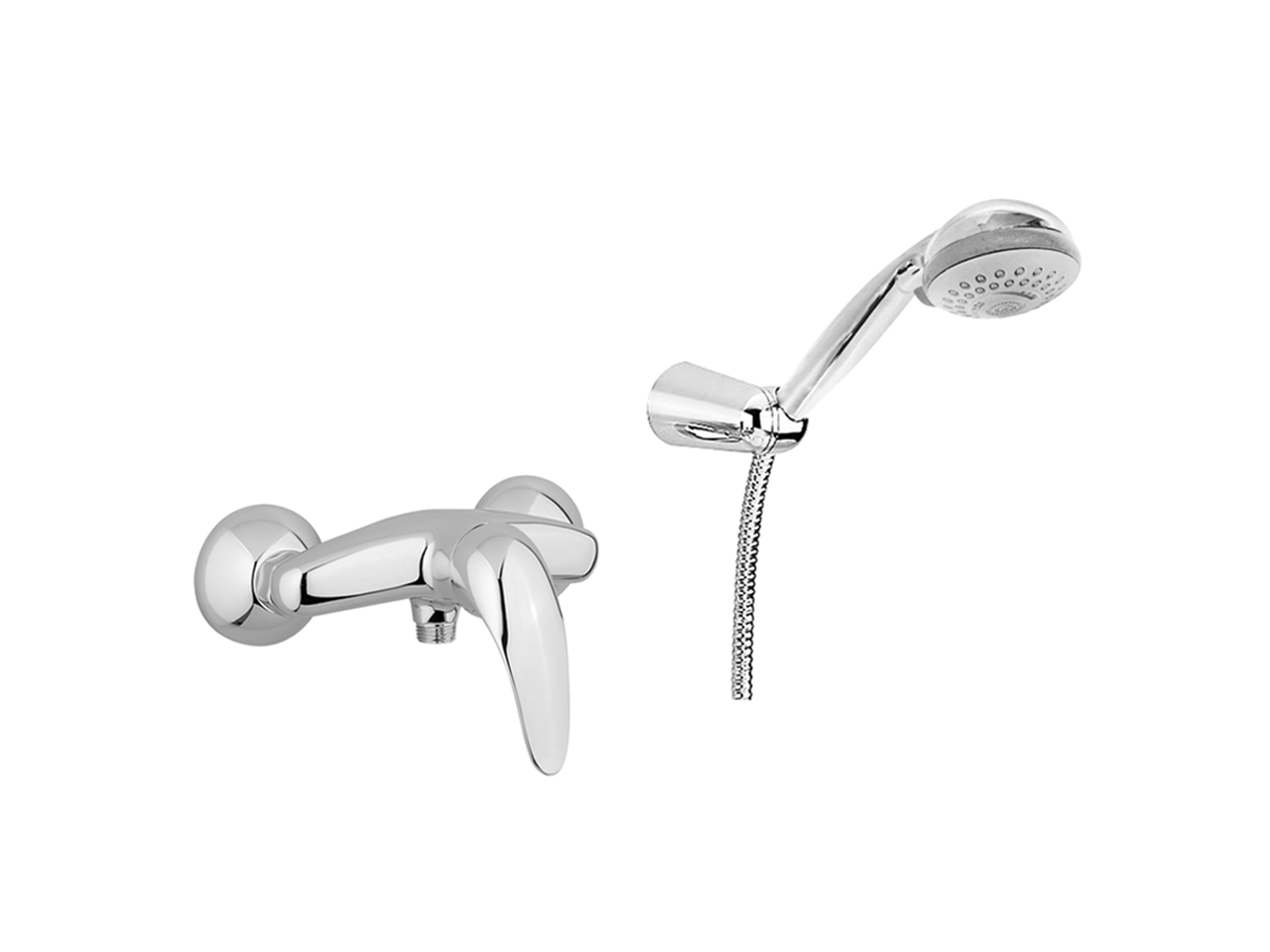 HUBERSingle lever shower mixer, with shower set NORMA_NM000450