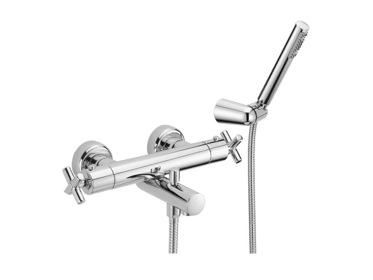 HUBERThermostatic bath mixer, with shower set SUITE_SUD27010