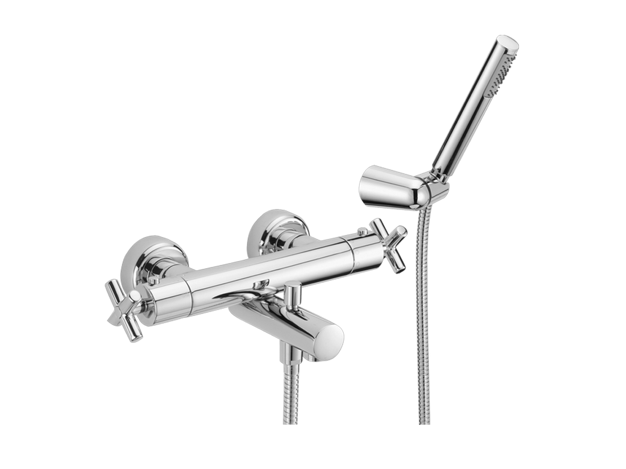 Thermostatic bath mixer, with shower set SUITE - v1