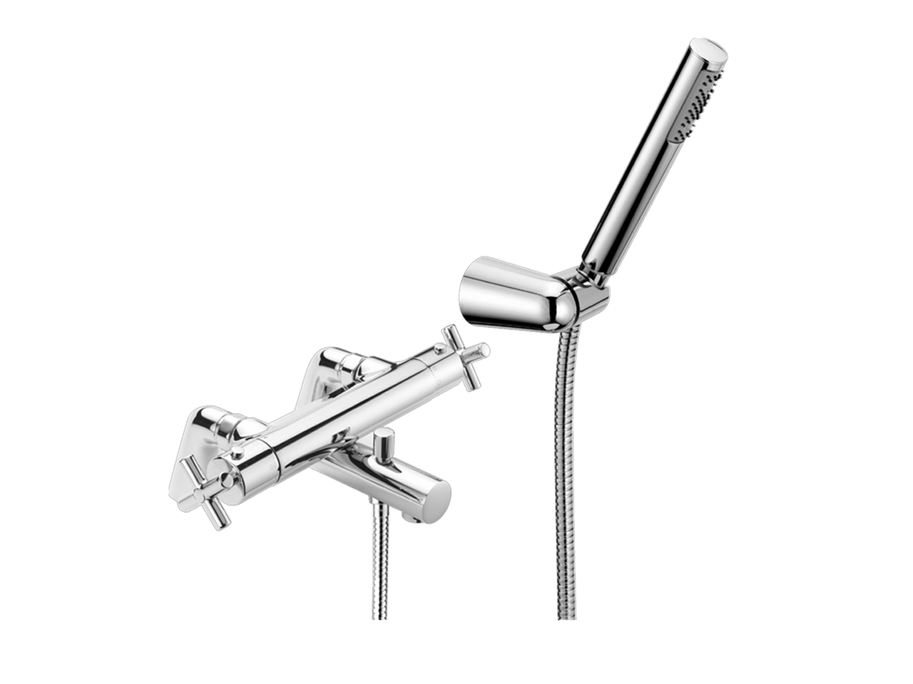 Thermostatic bath mixer, with shower set SUITE - v1