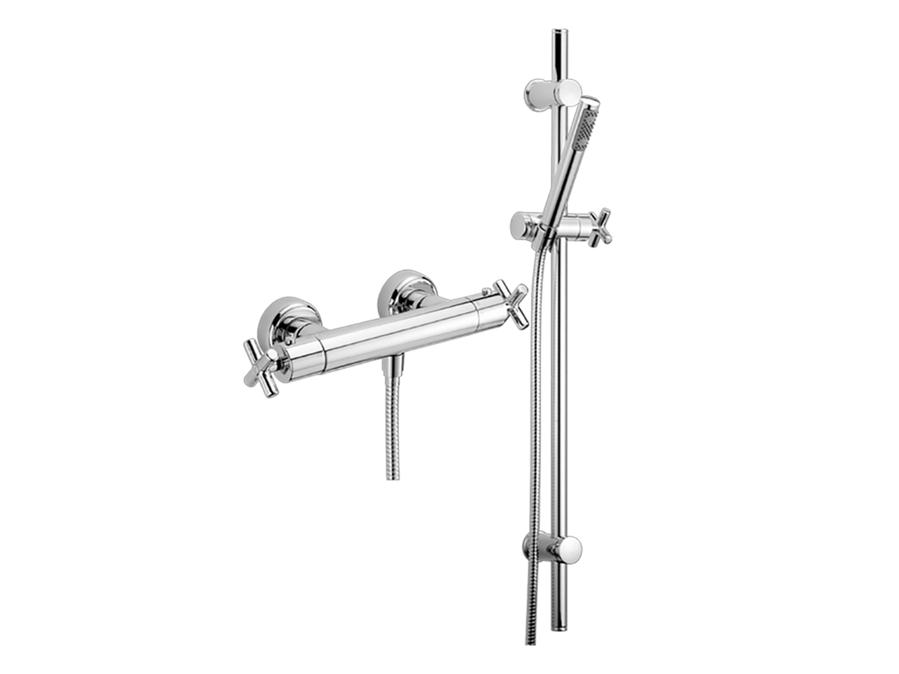 HUBERThermostatic shower mixer with sliding bar SUITE_SUS01010