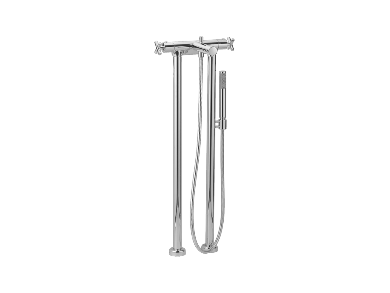 Thermostatic floor-mounted bath mixer SUITE - v1