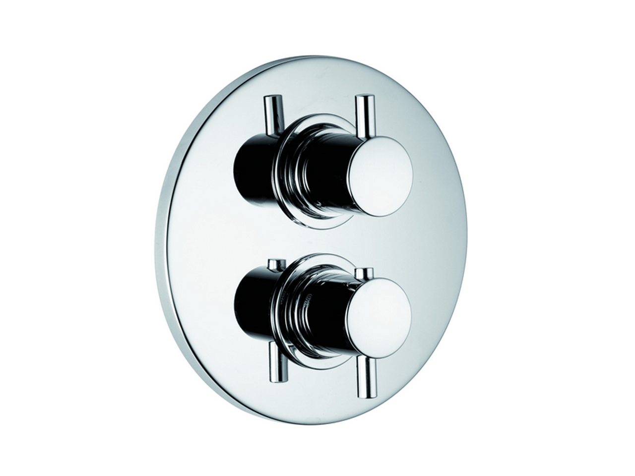 HUBERExposed part for con.thermo.shower valve, 2-outlet TRATTO EVO