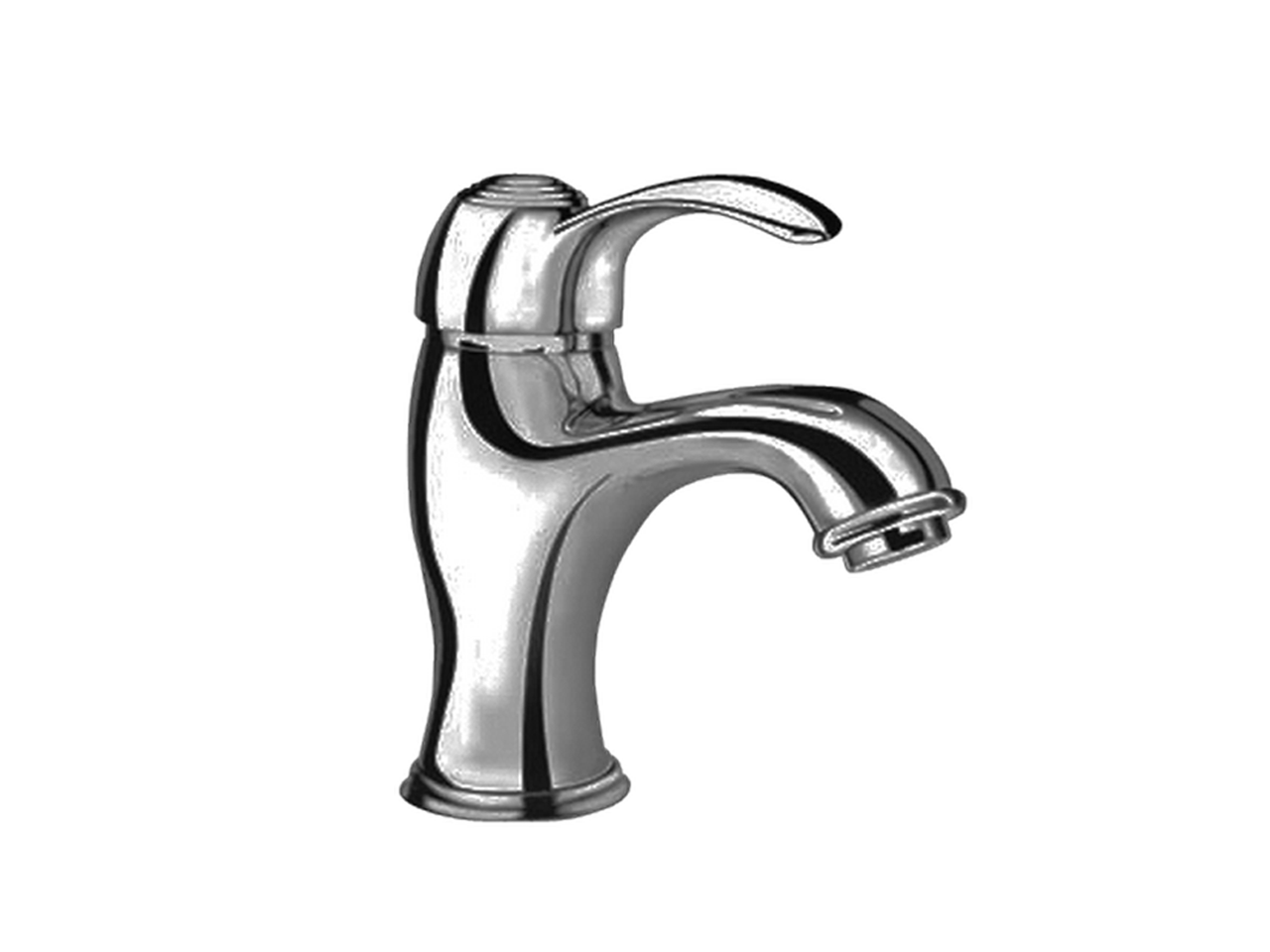 HUBERSingle lever washbasin mixer VICTORIAN_VM000510