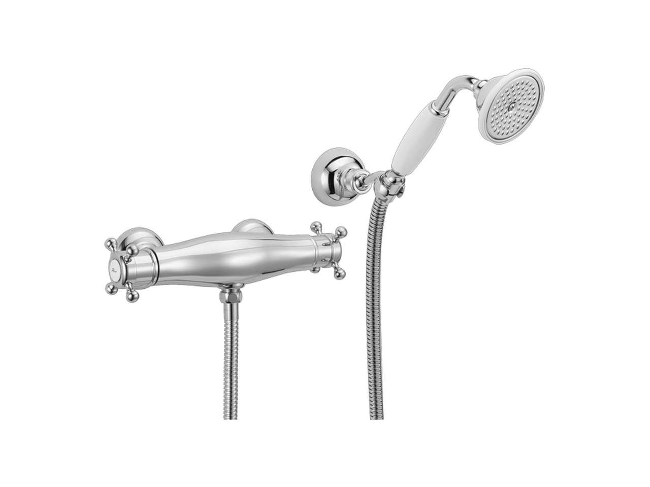 HUBERThermostatic shower mixer, with shower set VICTORIAN_VTD01010