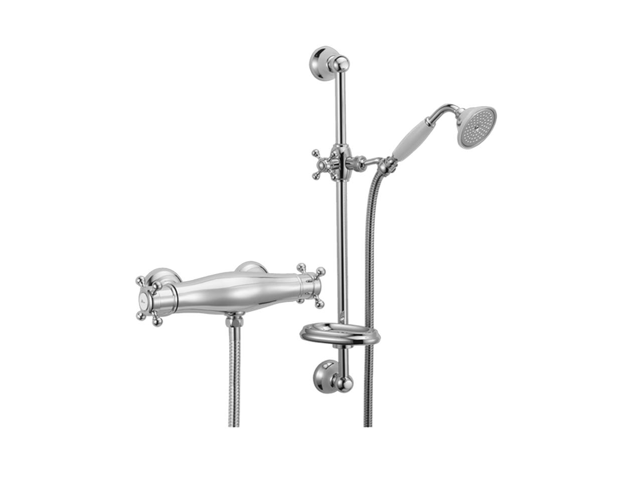 Thermostatic shower mixer with sliding bar VICTORIAN_VTS01010 - v1