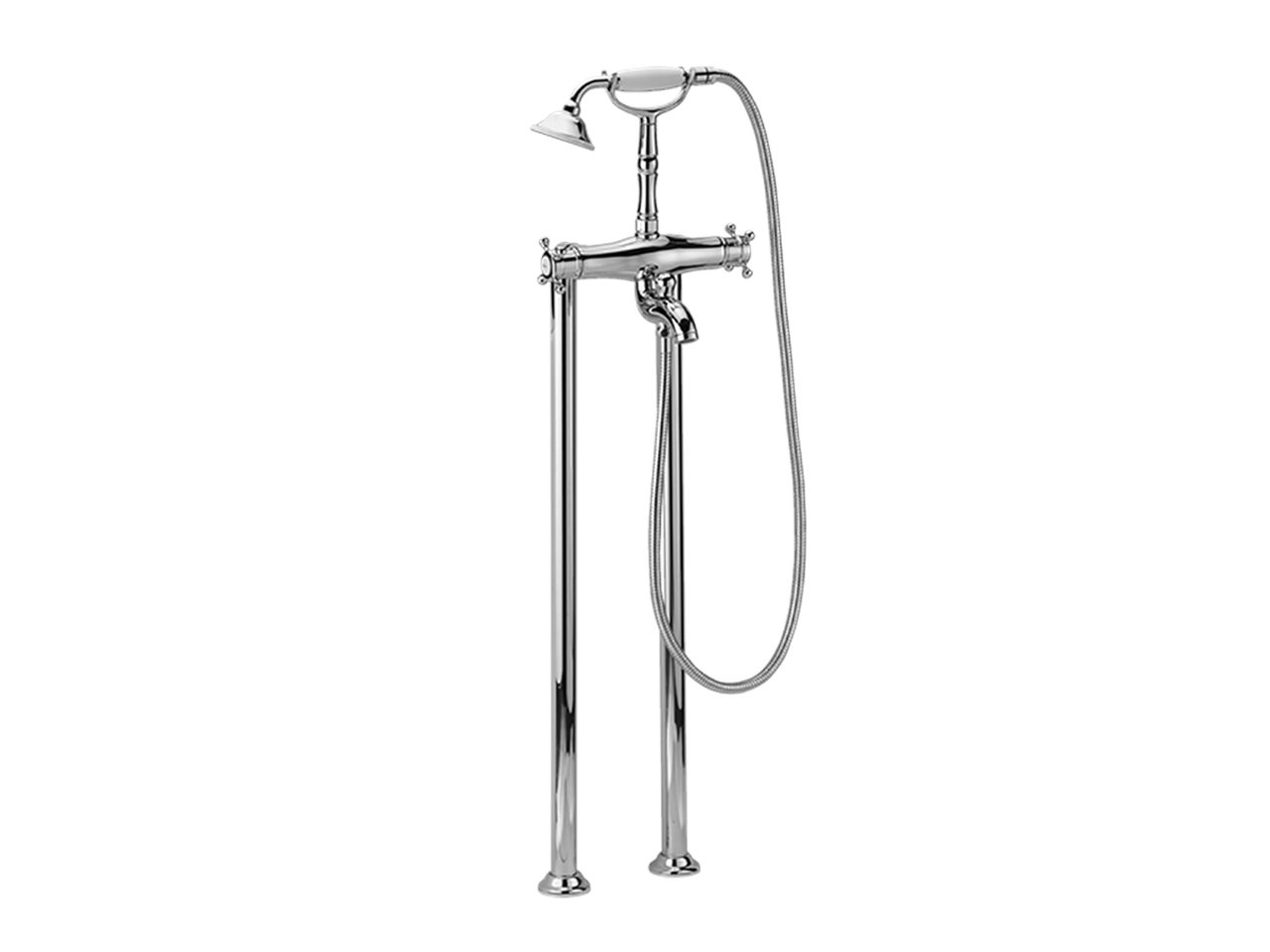 HUBERThermostatic floor-mounted bath mixer VICTORIAN_VTT39010