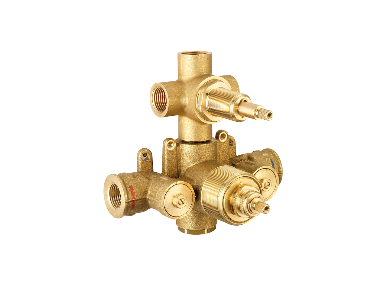 HUBER3-outlets Concealed thermostatic shower valve CONCEALED