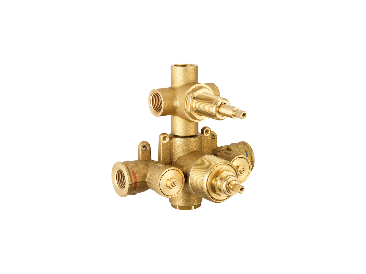 3-outlets Concealed thermostatic shower valve CONCEALED - v1