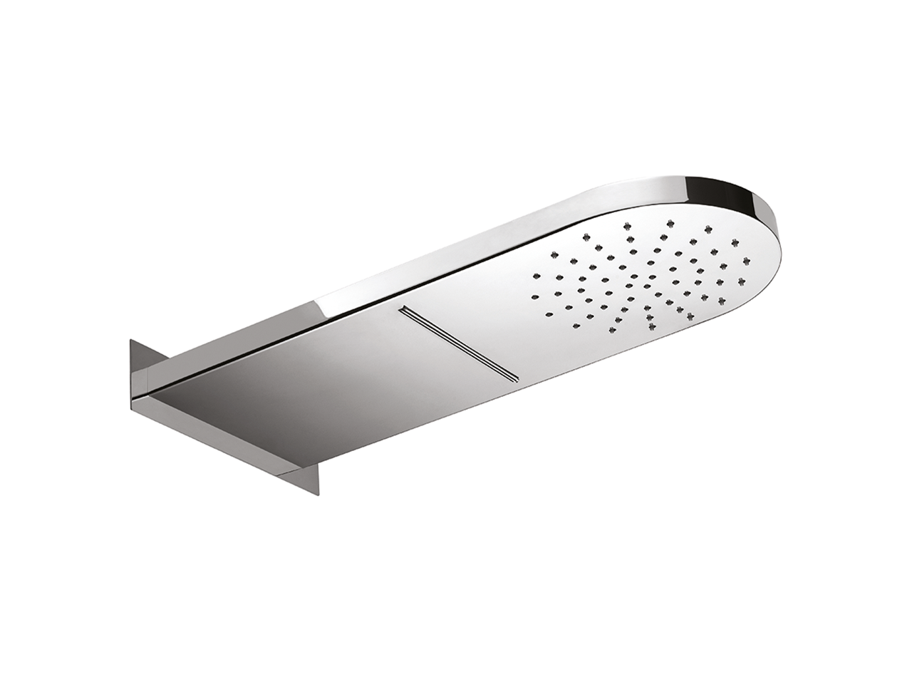 HUBERWall-mounted rectangular round showerhead ZEN_ZS122030