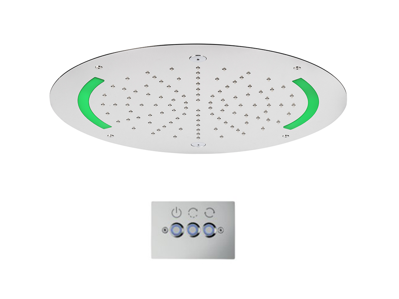 HUBERØ 420 mm Chromotherapy Ceiling showerhead ZEN_ZS1C0025